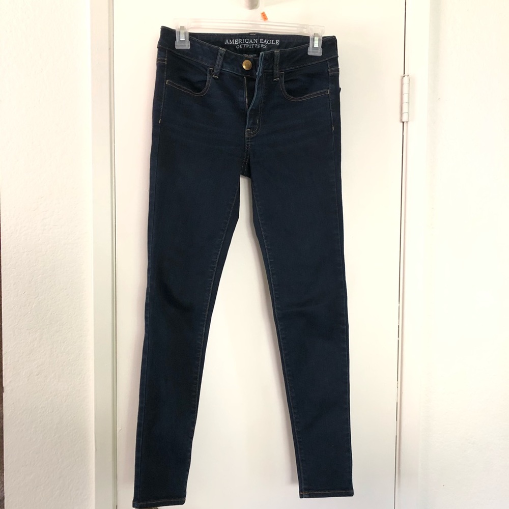 American Eagle Super stretch dark wash jegging